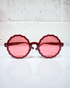 Burgundy Squiggle Sunnies