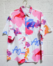 Load image into Gallery viewer, Dino Color Splash Button Up (XL)
