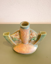 Load image into Gallery viewer, Vintage 1920&#39;s Roseville Dahlrose Triple Bud Vase
