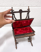 Load image into Gallery viewer, Vintage Bronze French Chair Jewelry Box
