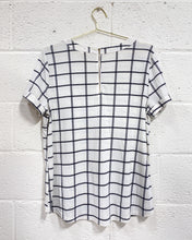 Load image into Gallery viewer, White Blouse with Black Lines - As Found
