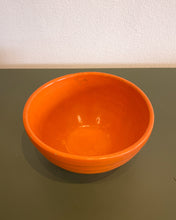 Load image into Gallery viewer, Vintage California Pottery Orange Ribbed Bowl
