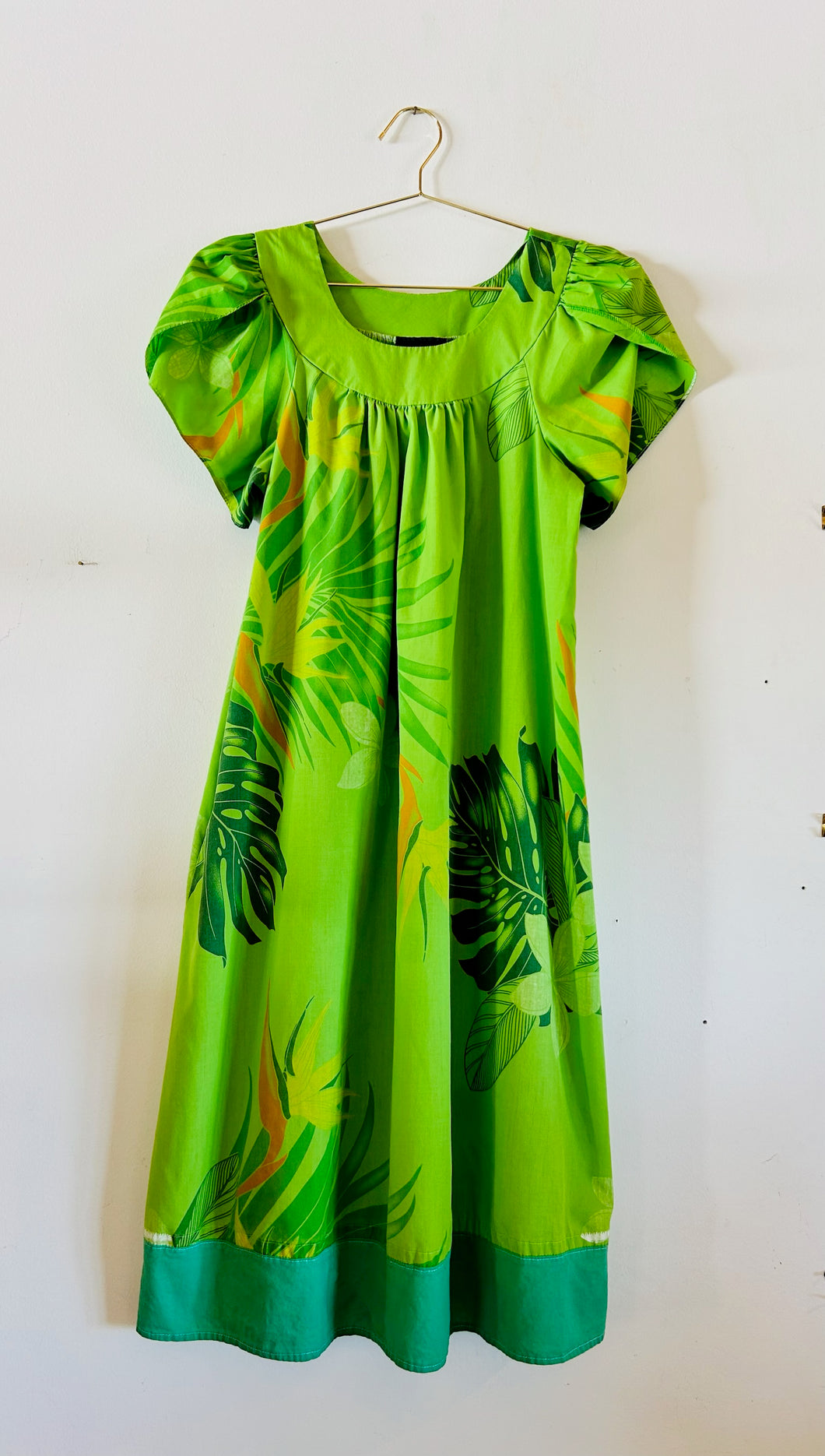 Lime Green Hawaiian Dress