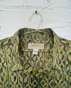 Olive Green Hawaiian Shirt (4X)