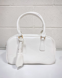 White Bucket Purse