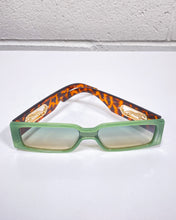 Load image into Gallery viewer, Green Rectangular Sunnies
