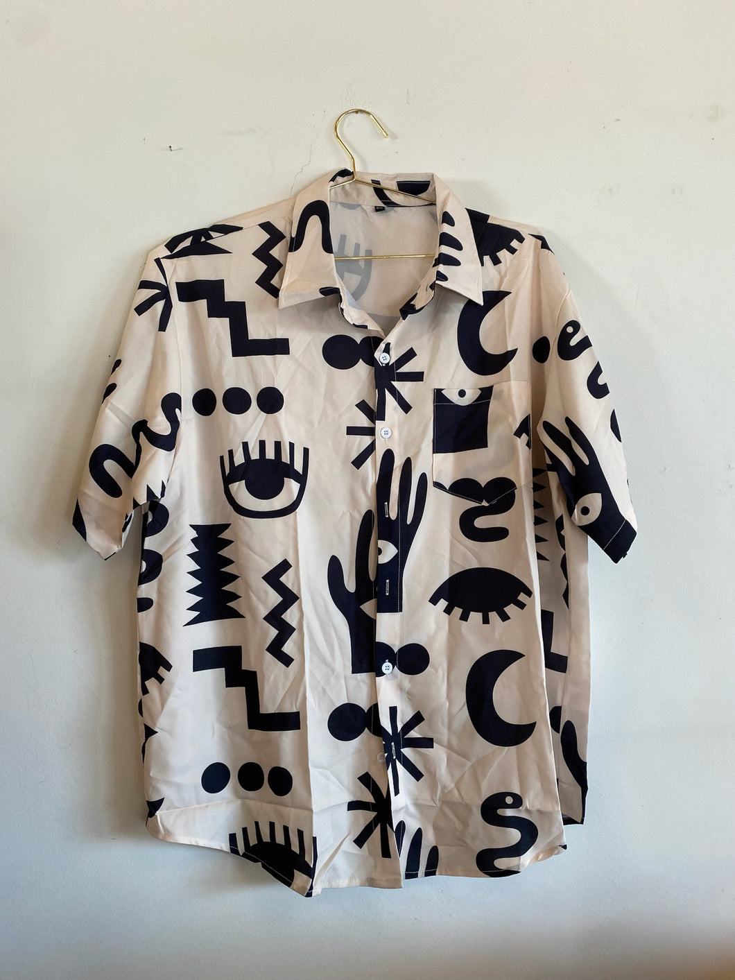 Hip Hop Button Up Shirt