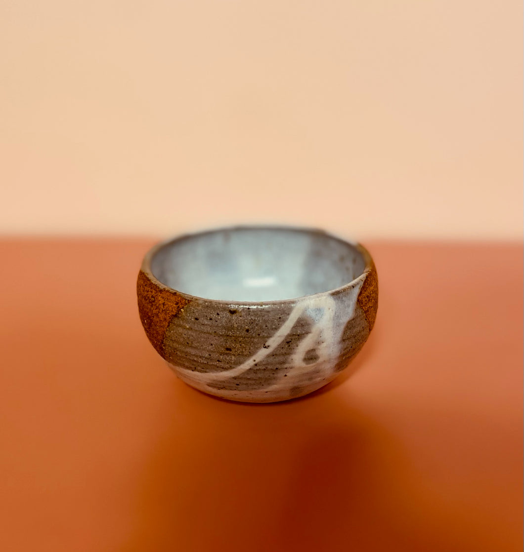 Small Exquisite Stoneware Pottery Bowl