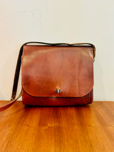 Leather Messenger Handbag