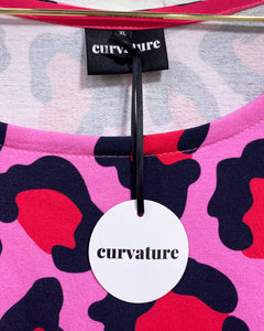 Pink Animal Print Curvature Dress (XL)