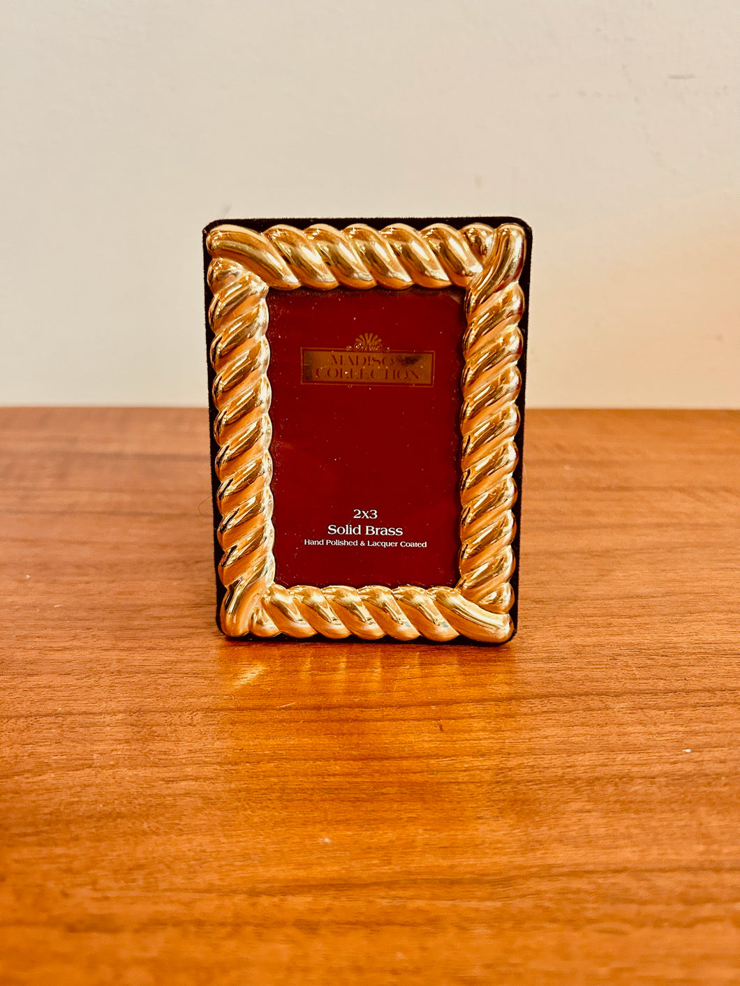 Miniature Solid Brass Picture Frame