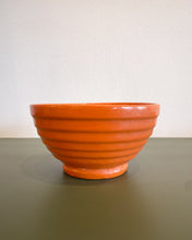 Load image into Gallery viewer, Vintage California Pottery Orange Ribbed Bowl
