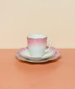 Pink Tea and Plate set