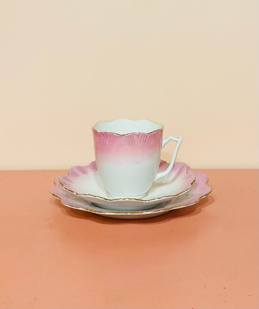 Pink Tea and Plate set