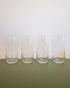 Set of 4 Tall Drinking Glasses