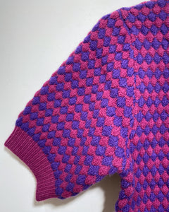 Purple and Berry Knit Cardigan