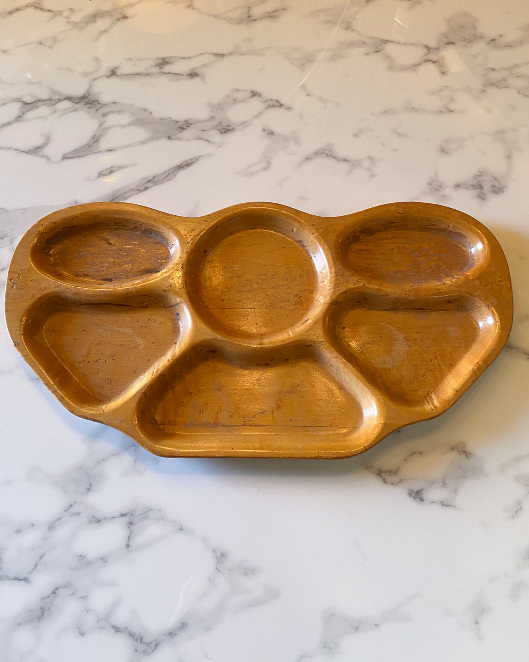 Vintage Burlwood Stanwood Tray