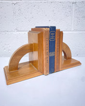 Load image into Gallery viewer, Vintage Wooden Sculptural Bookends
