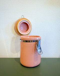 Vintage Bubblegum Pink Canister