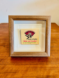 Bonanza Hotel & Casino Match Book Display in Stand up Frame