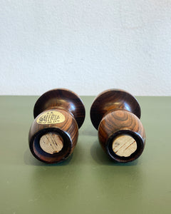 Vintage Mushroom Wooden Salt and Pepper Shakers