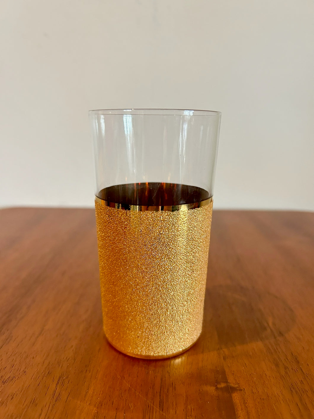 Gold-Encrusted Double Rock Glass