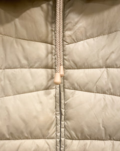 Beige Puffer Vest with Hood (XL)