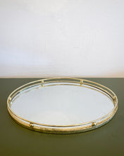 Load image into Gallery viewer, Vintage Gold Tone Oval Tray
