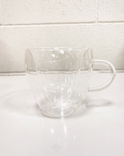 Load image into Gallery viewer, Clear Glass Mug with Heart Shape Interior
