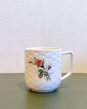 Load image into Gallery viewer, Vintage Floral Basket Weave Coffee Cup - Made in Japan
