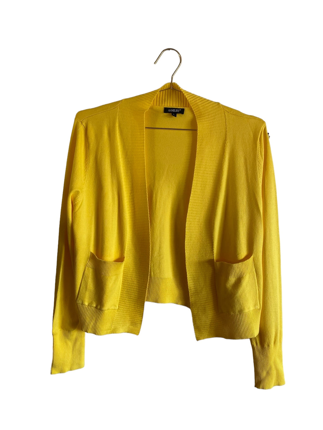 Plush Yellow Cardigan