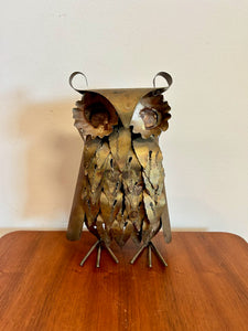 Brass Owl Sculpture