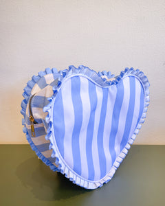 Heartshaped Striped Backpack