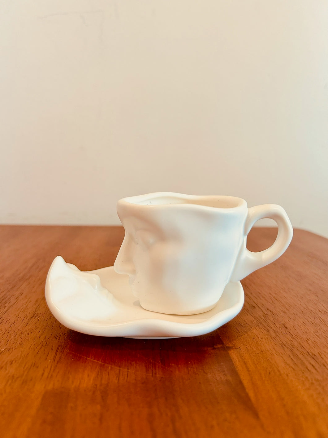 Ceramic Lover’s Face to Face Espresso Coffee Cup and Saucer