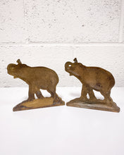 Load image into Gallery viewer, Vintage 1930’s Connecticut Foundry Cast Iron Elephant Bookends
