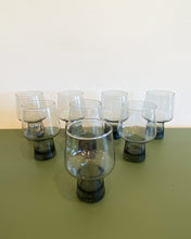 Load image into Gallery viewer, Vintage Libbey MCM Smoke Grey Glasses - Set of 8
