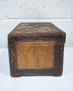 Vintage Wooden Carved Box