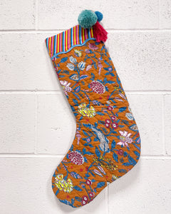 Floral Christmas Stocking