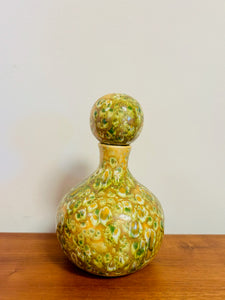 Ceramic Green Yellow Decanter