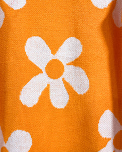 Orange Flower Power Pullover (L)