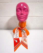 Load image into Gallery viewer, Horse Scarf in Oranges
