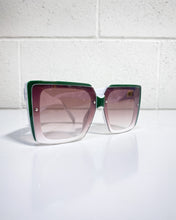 Load image into Gallery viewer, Oversized Square Sunnies in Green
