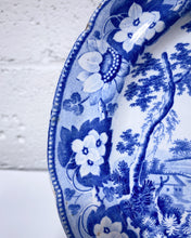 Load image into Gallery viewer, Davenport Blue and White Transferware Plate with Cows
