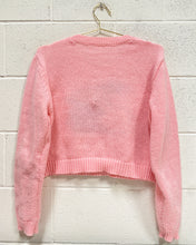 Load image into Gallery viewer, Pink Sweater with a Black Bunny (L)
