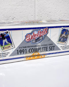 Sealed Box of 1991 3-D Hologram and Baseball Card Set