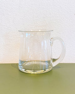 Large Clear Glass Mug