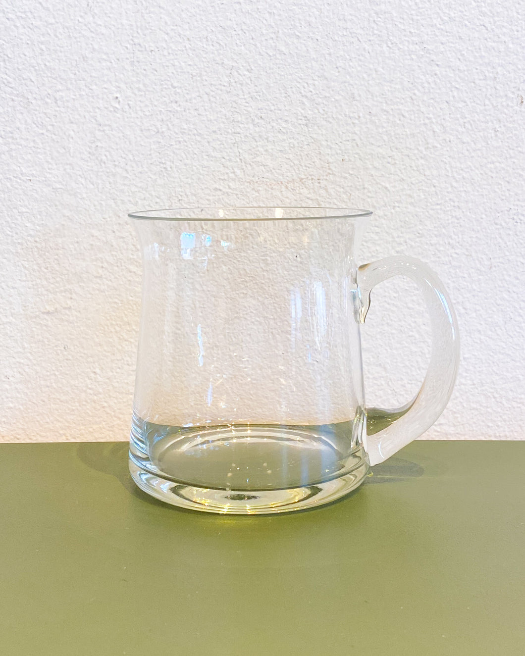 Large Clear Glass Mug