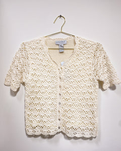 Crochet Button Up Blouse (M)