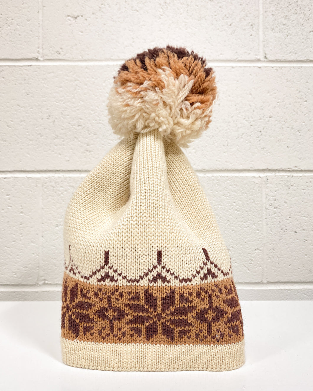 Vintage Wigwam Wool Beenie with Pom Pom