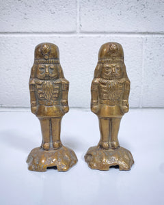 Vintage Pair of Brass Nutcracker Figurines